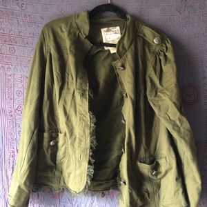 Lace trim jacket